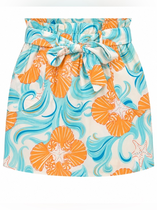 Lilly Pulitzer Dresses & Skirts - Lilly Pulitzer belted 100% silk “Do Not Wave” skirt, small